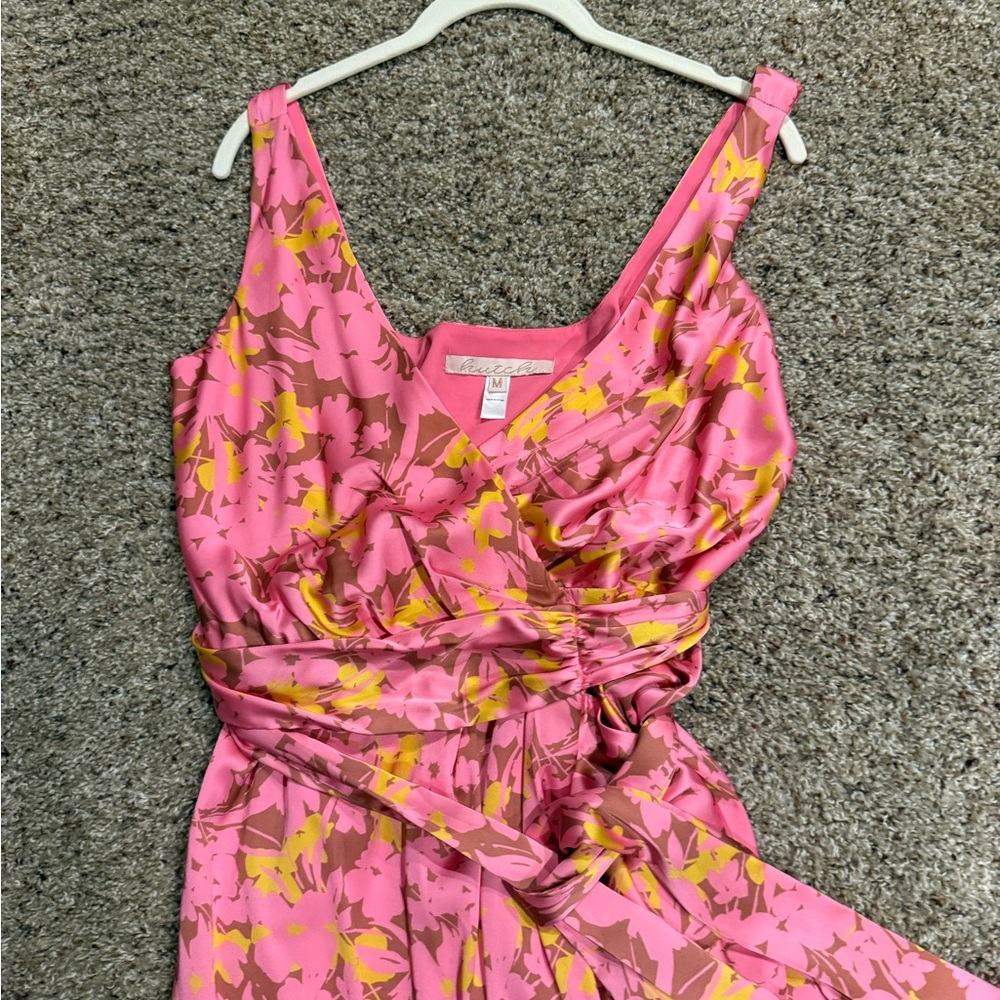 Hutch Pink and Yellow Floral Dress